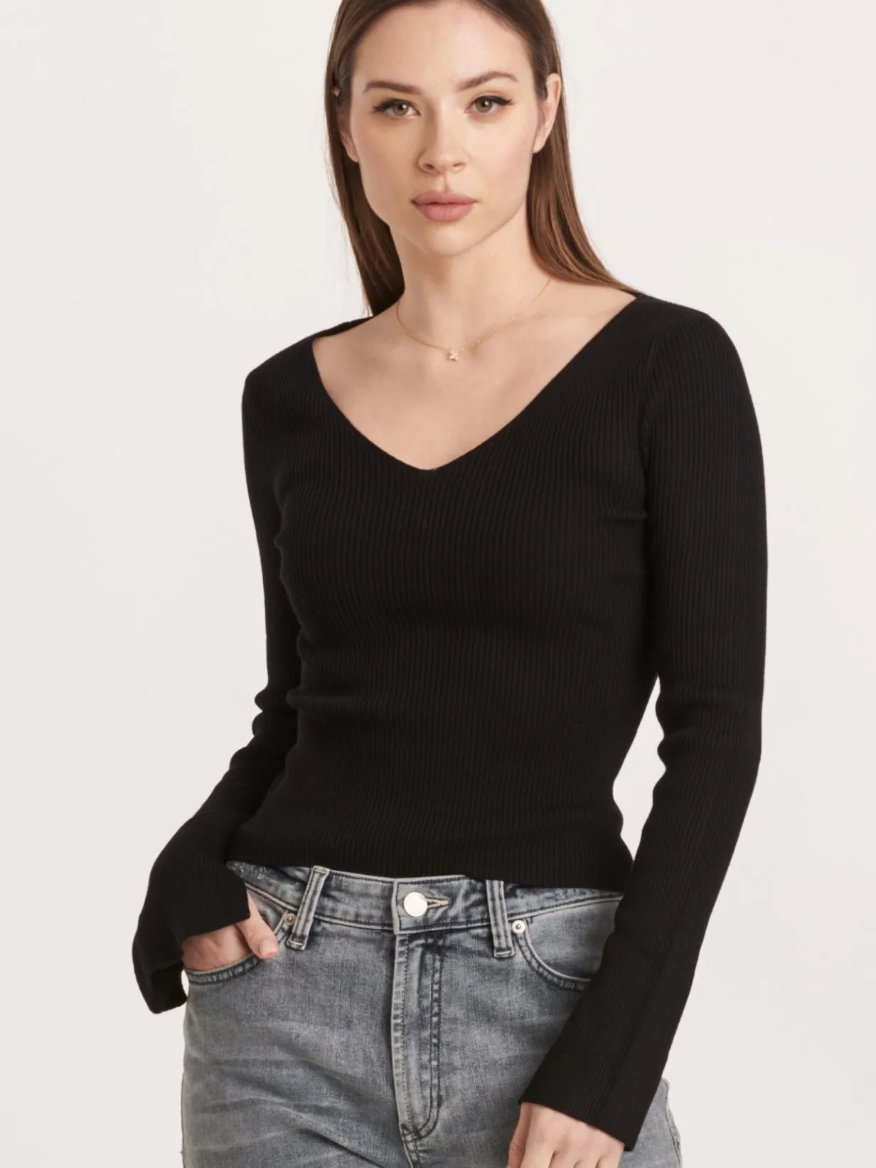 Another Love: Odette Top in Black