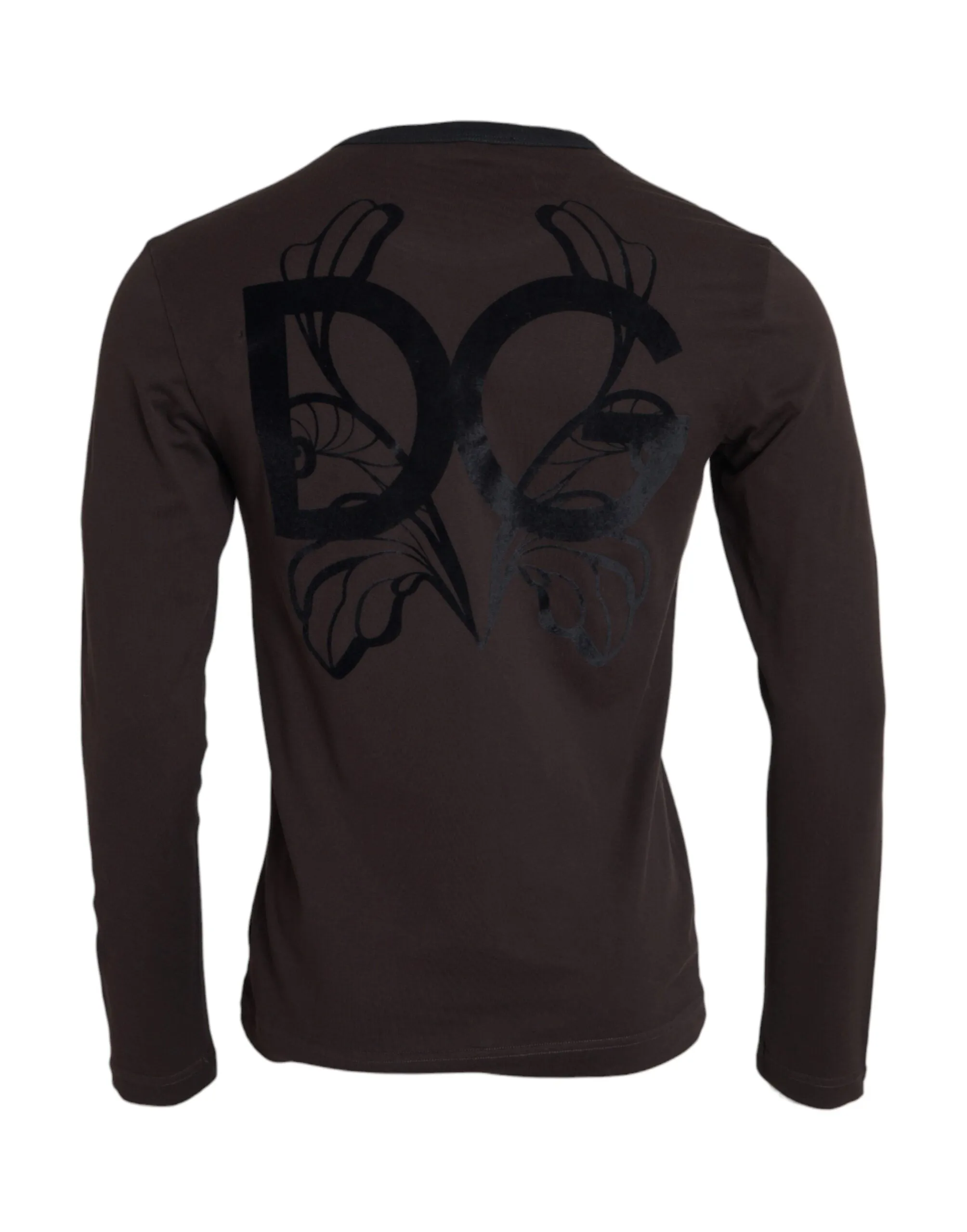 Brown DG Logo Crewneck Pullover Sweater
