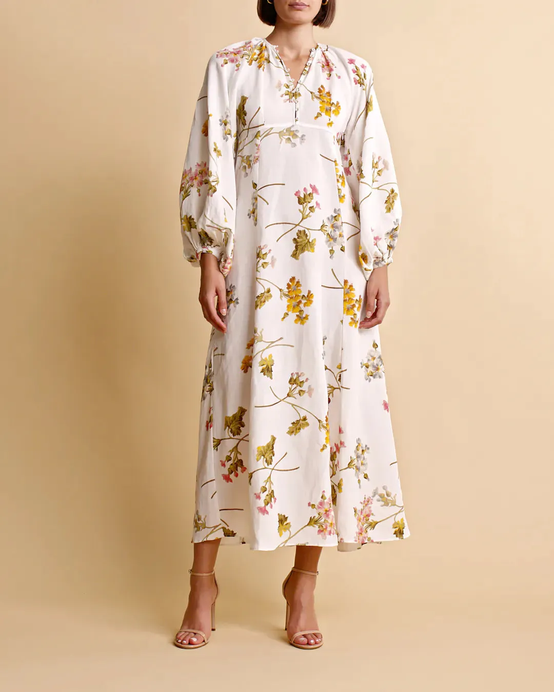byTIMo - Linen Relaxed Maxi Dress BOTANICAL