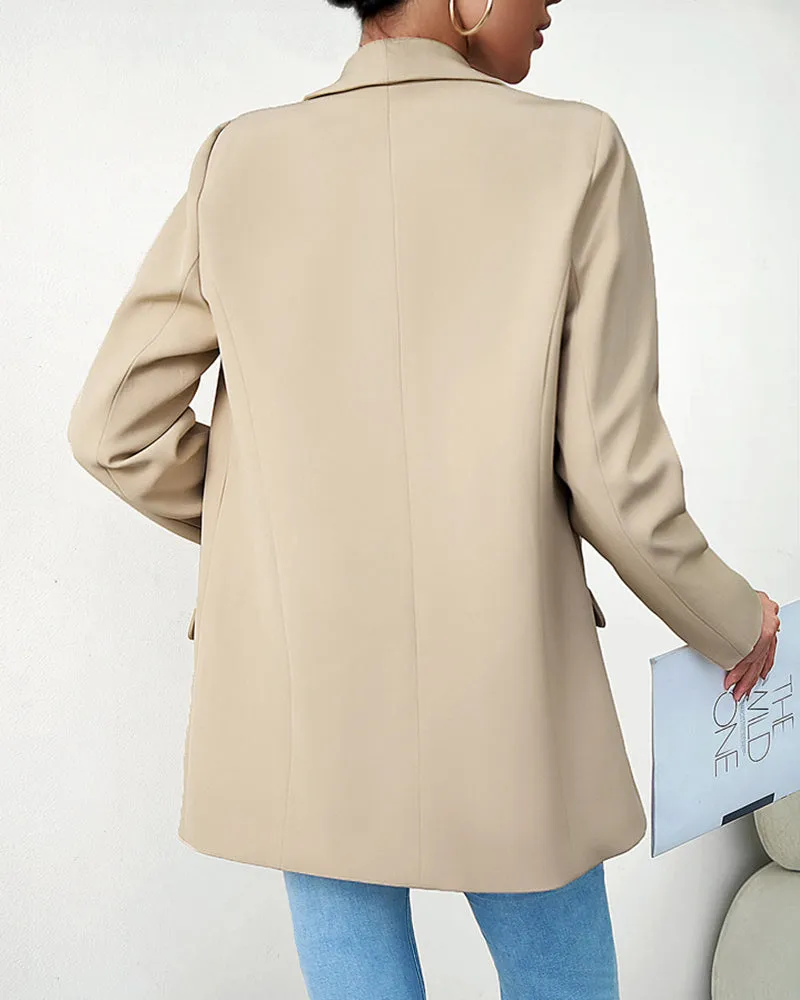 Casual Blazers Open Front Long Sleeve Work Office Blazer Jacket