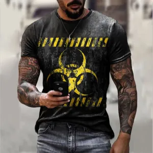 Casual Vintage Print T-Shirt