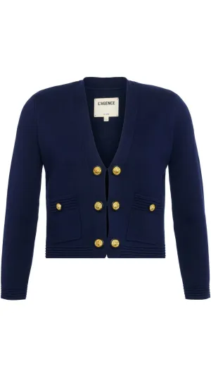 Catie V-Neck Knit Blazer