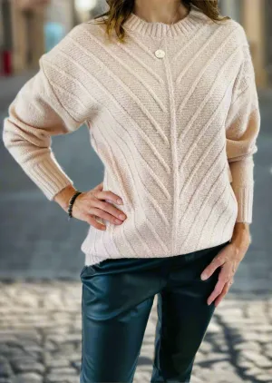 CHEVRON STITCH SWEATER