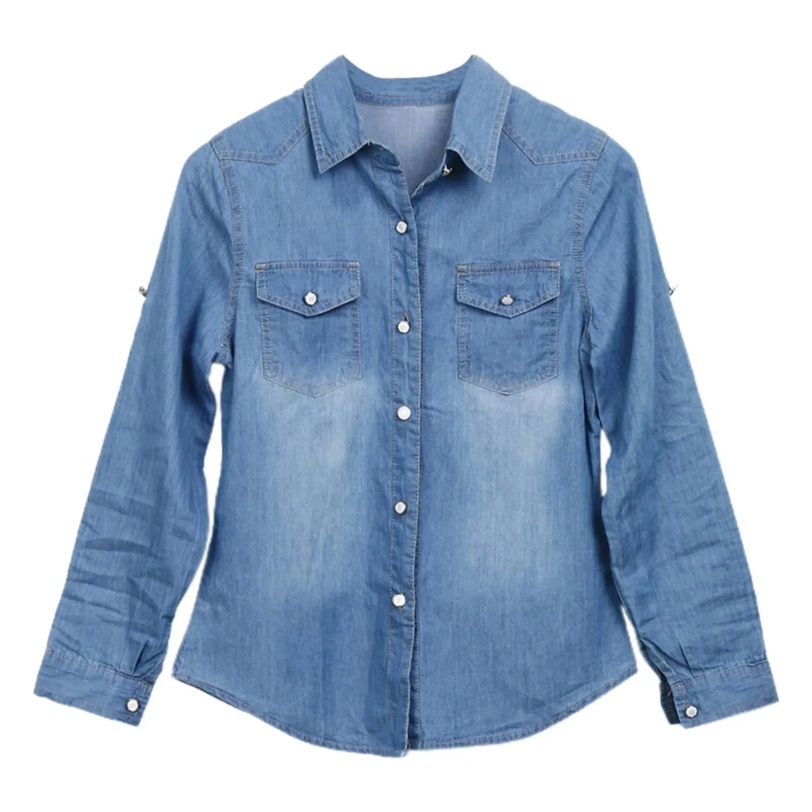 Classic Vintage Denim Blouse