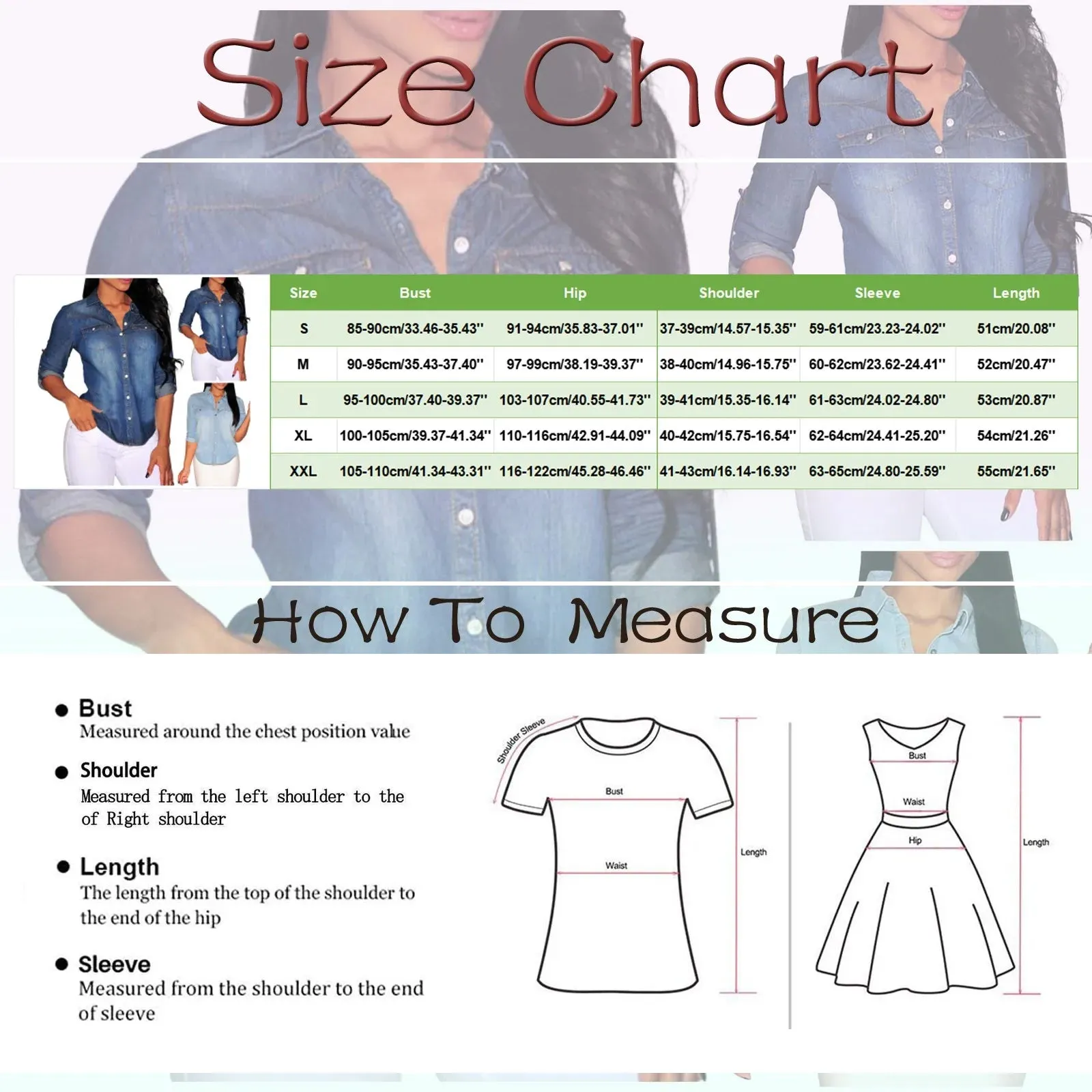 Classic Vintage Denim Blouse