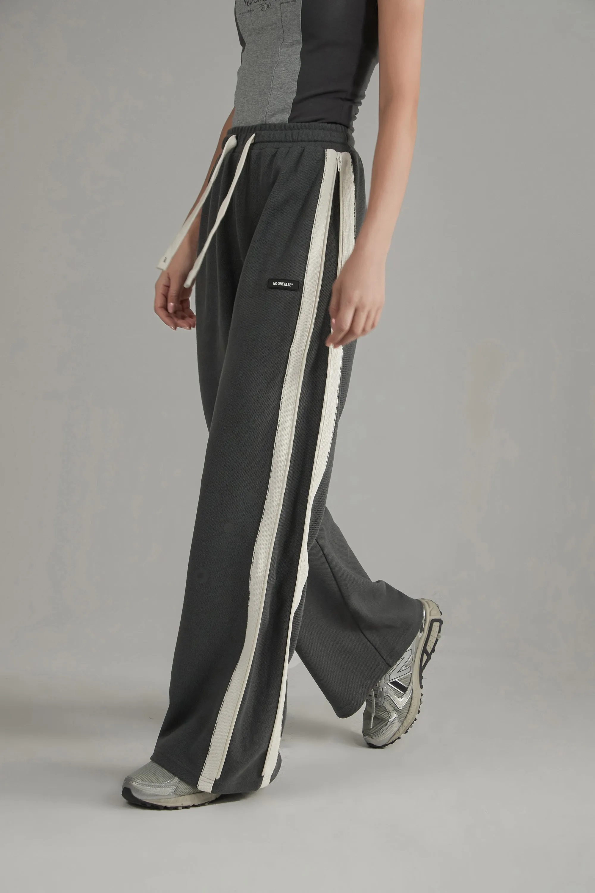 Color Matching Casual Pants