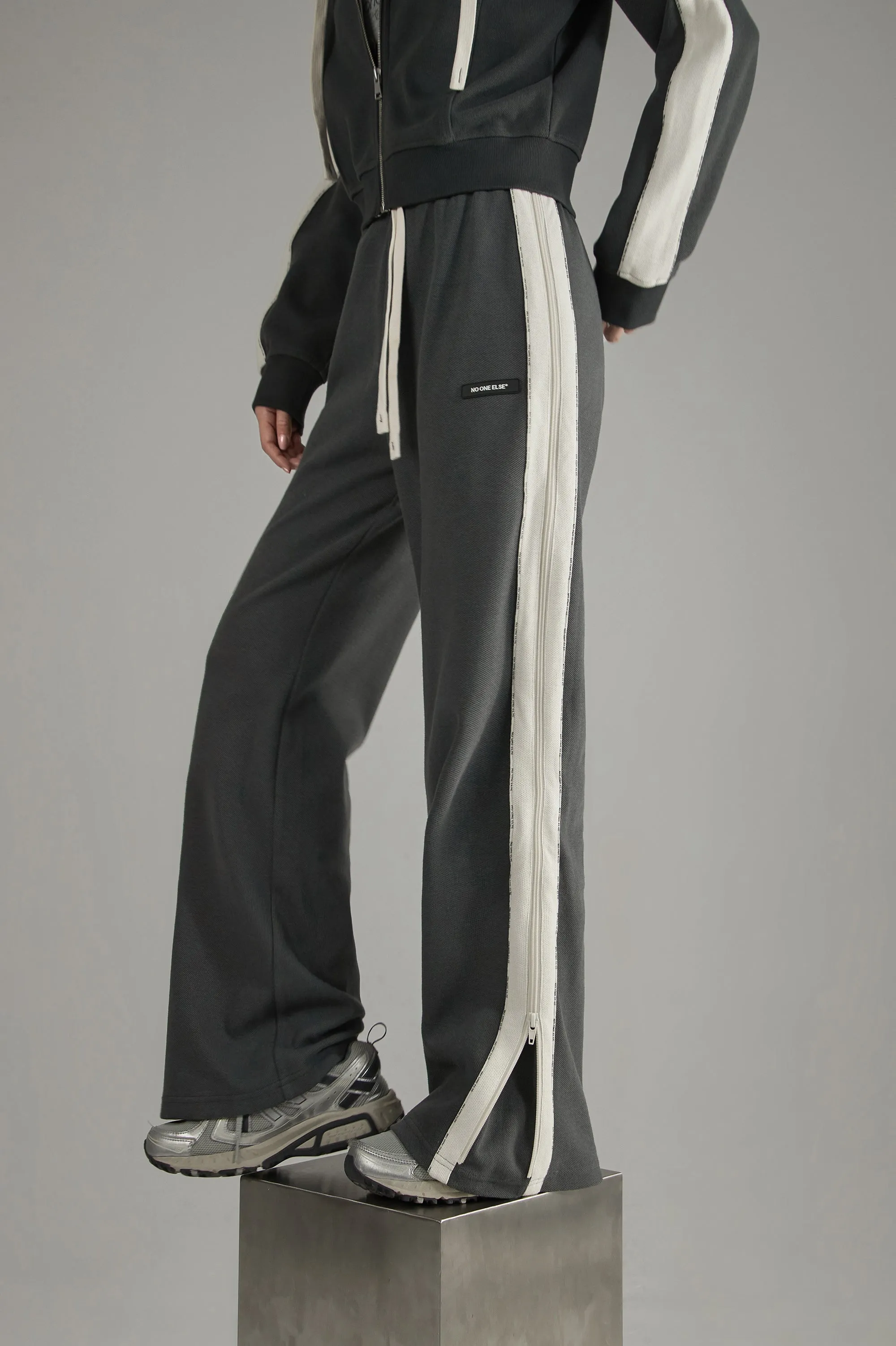 Color Matching Casual Pants