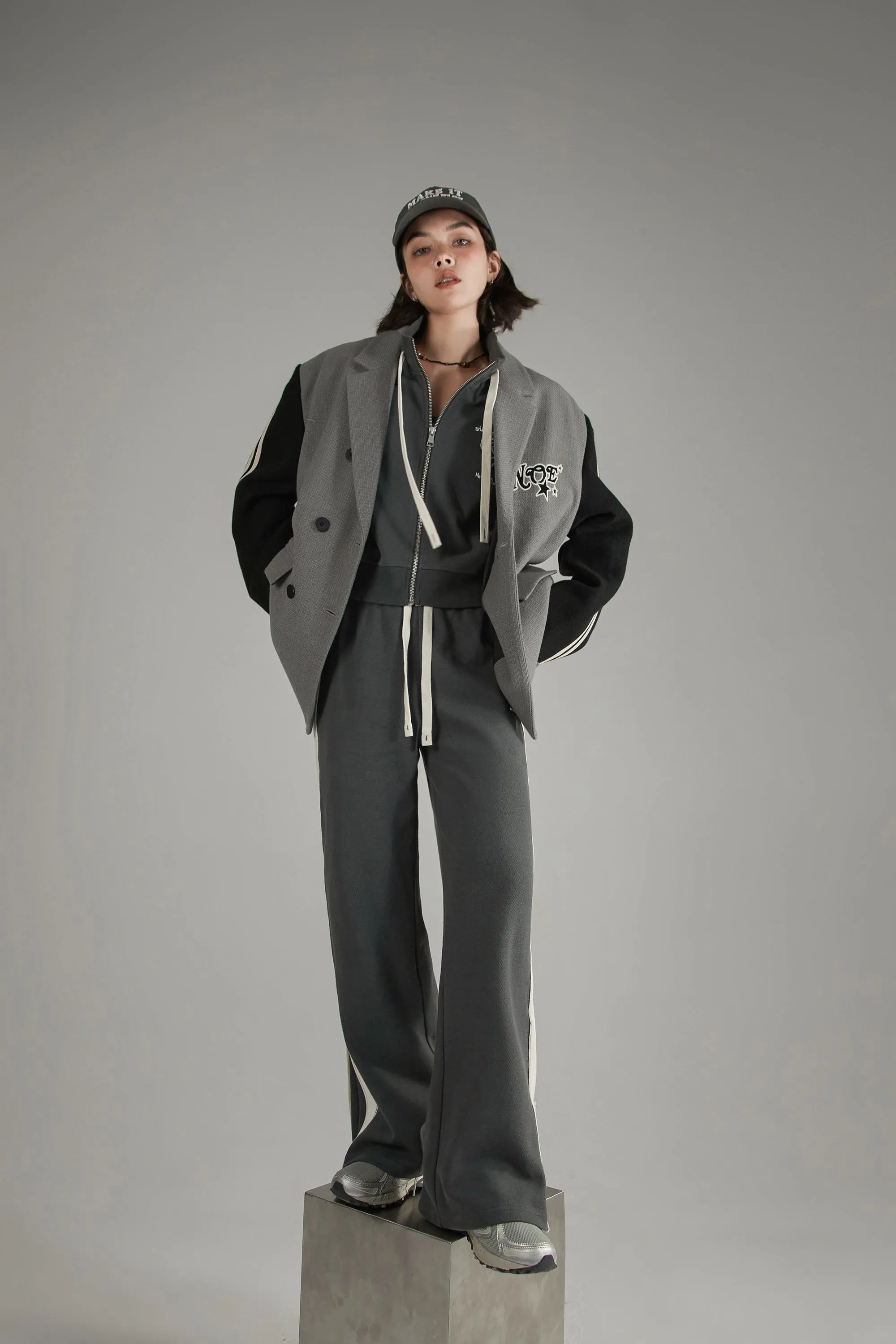 Color Matching Casual Pants