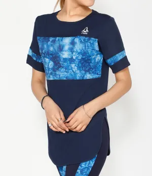 Copper Navy Long T-Shirt