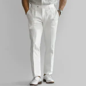 Cotton Linen Solid Color Pants