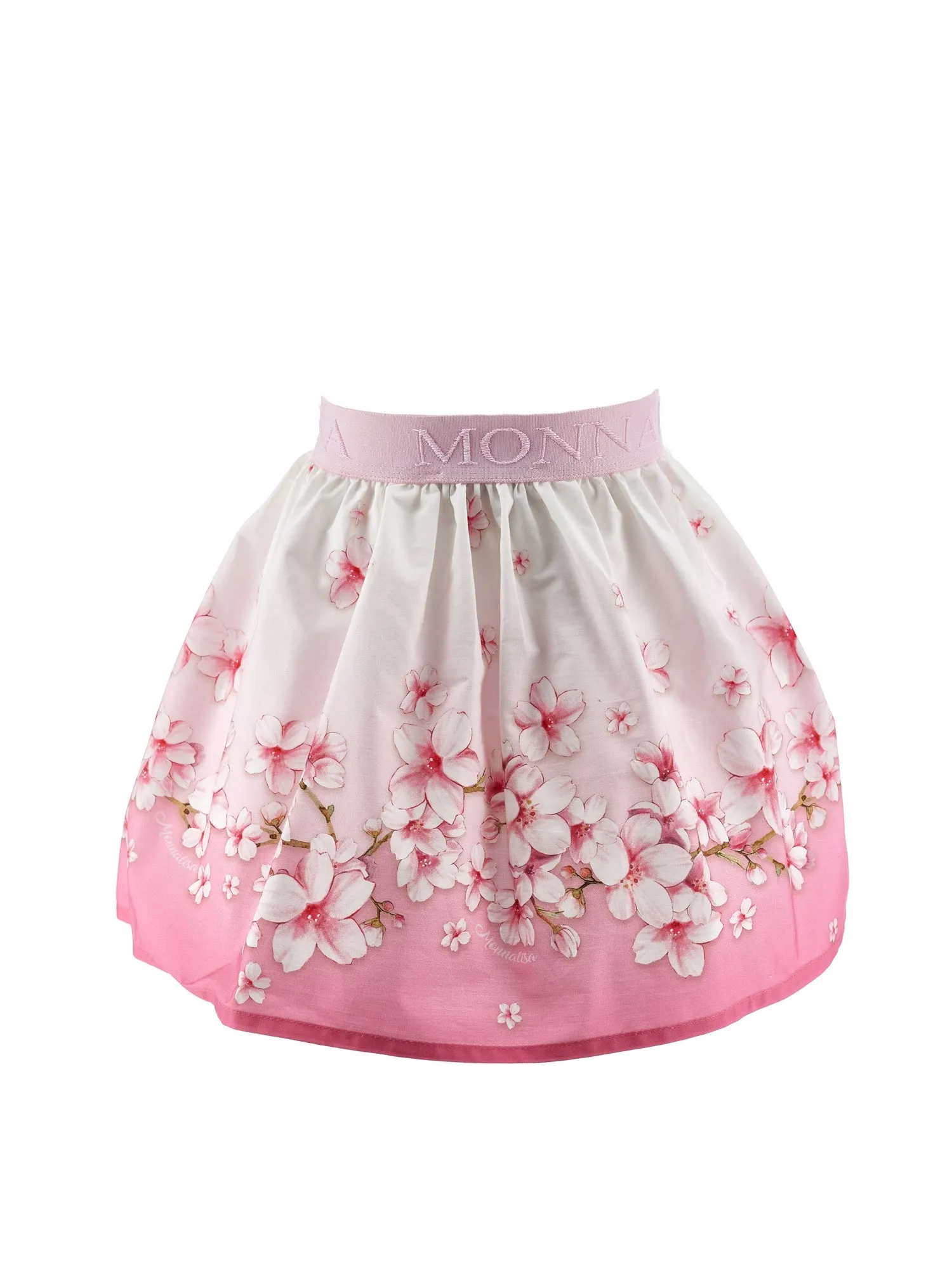 Cotton skirt with flower print