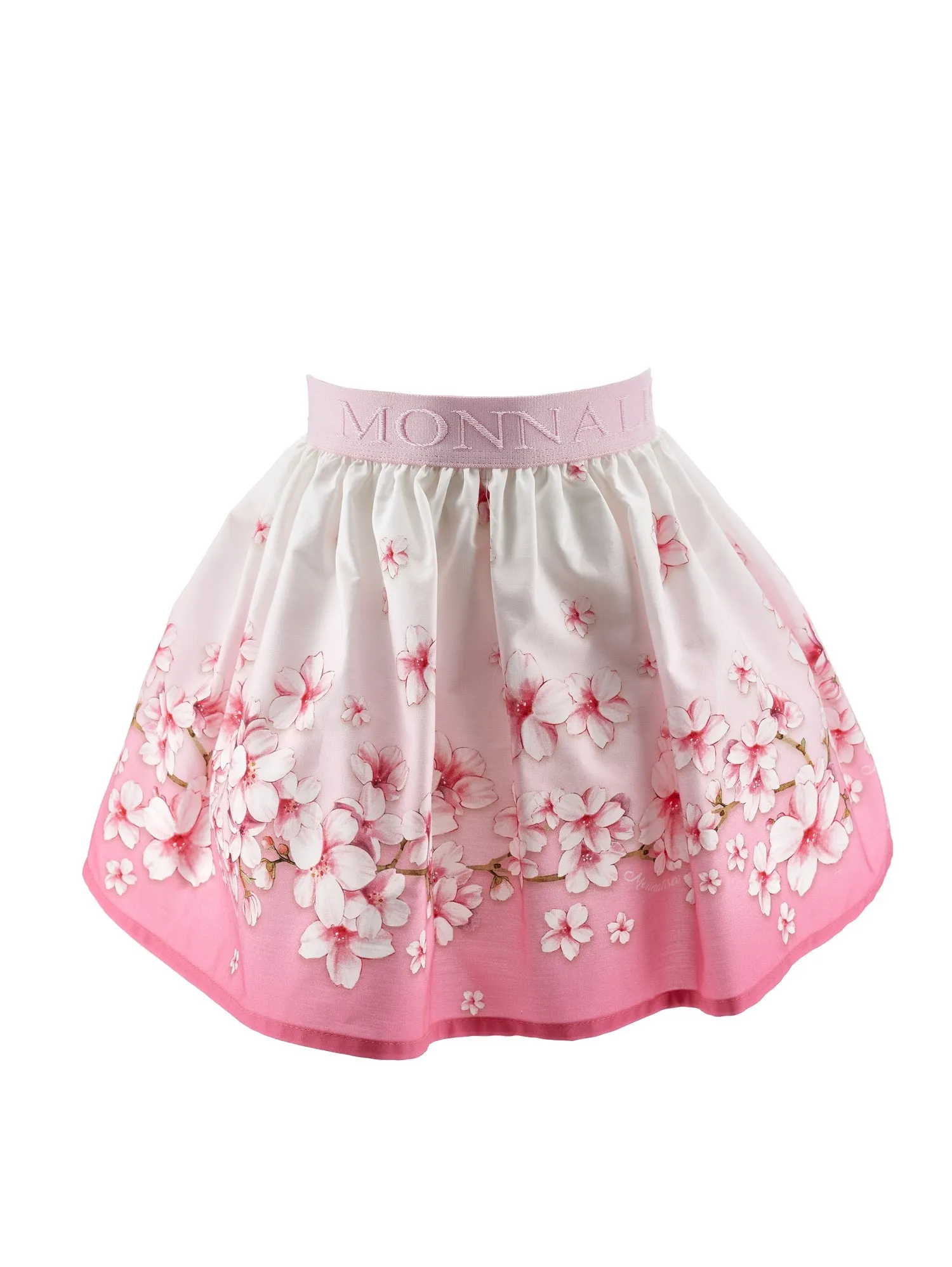 Cotton skirt with flower print