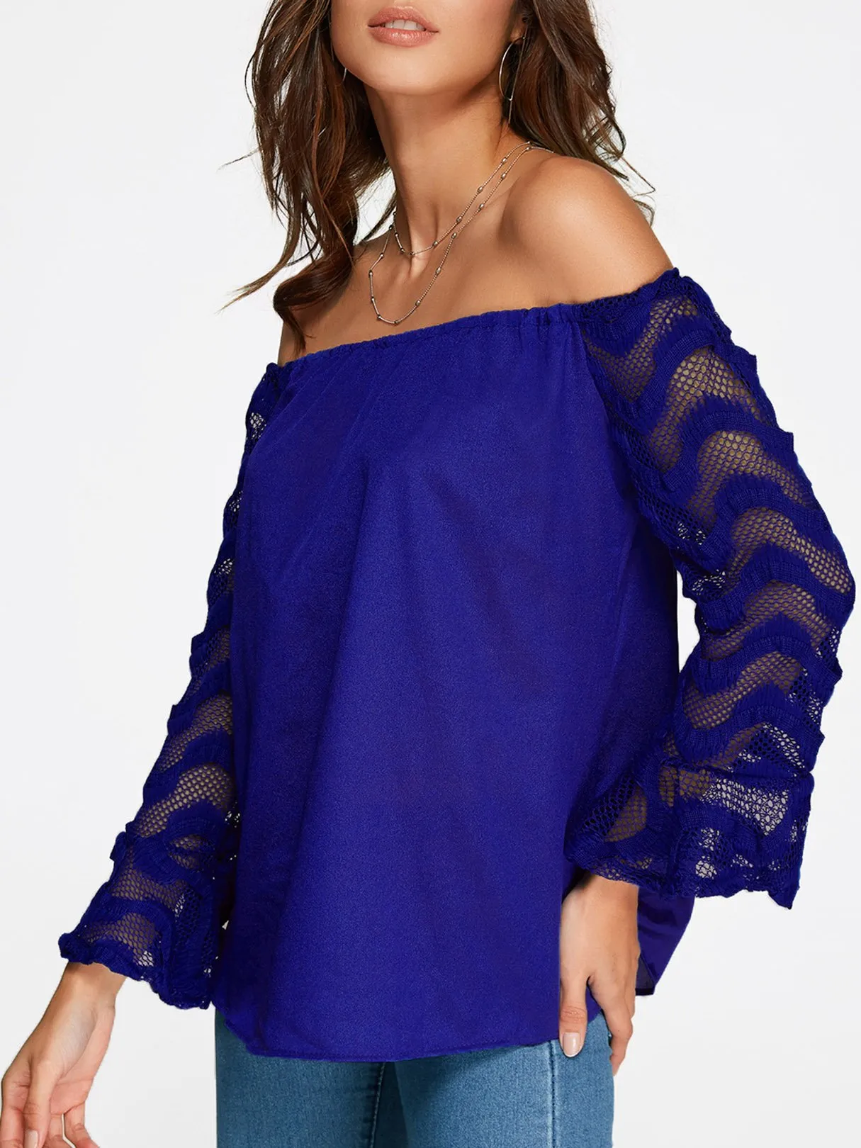 Custom Off The Shoulder Long Sleeve Top