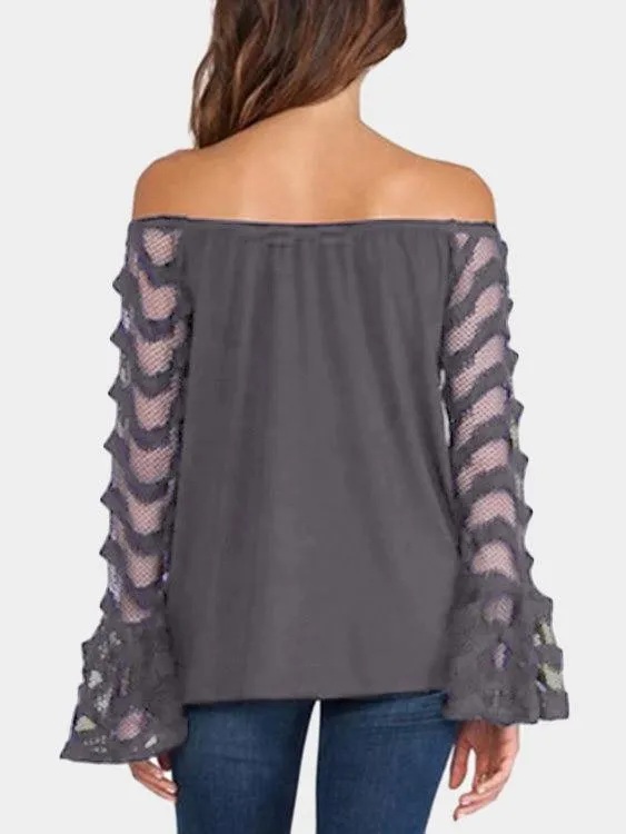 Custom Off The Shoulder Long Sleeve Top