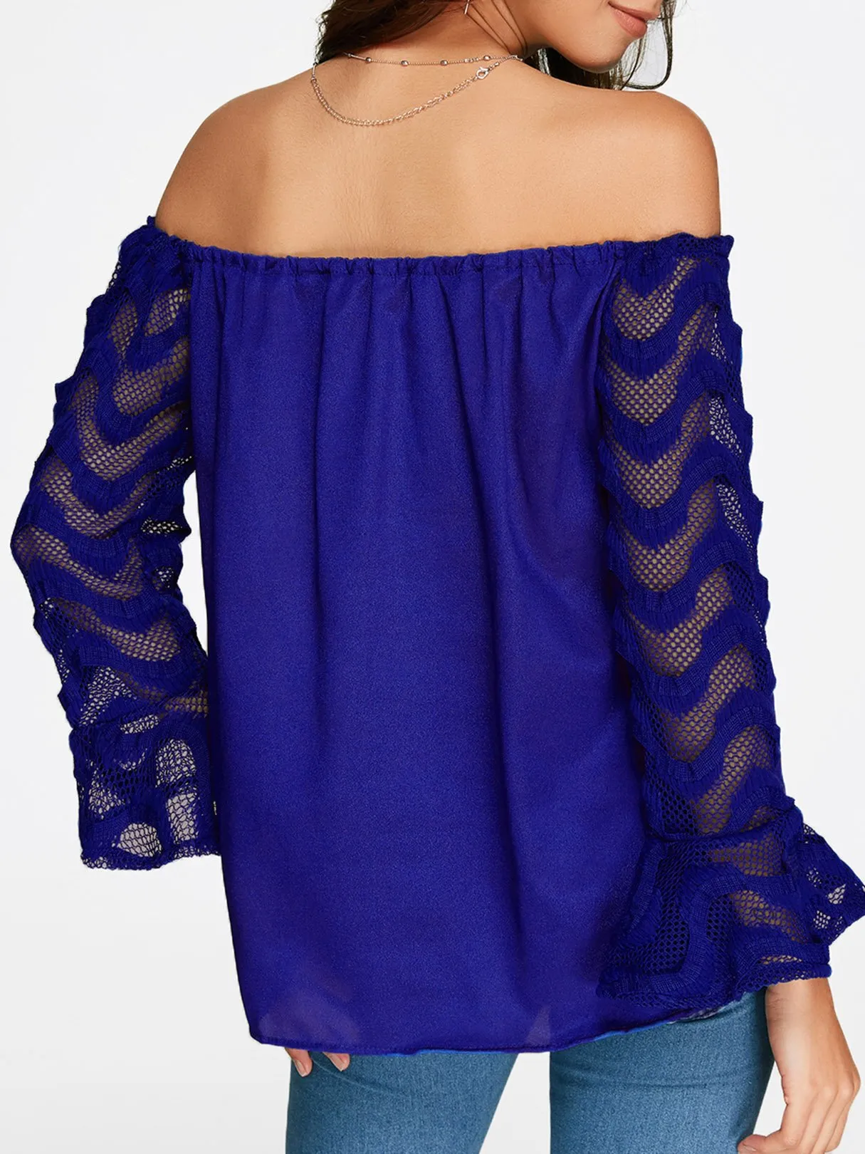 Custom Off The Shoulder Long Sleeve Top