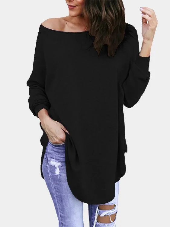Custom Round Neck Raglan Sleeves Curved Top