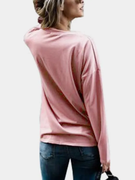 Custom Round Neck Tube Top Animal Floral Print Long Sleeve T-Shirts