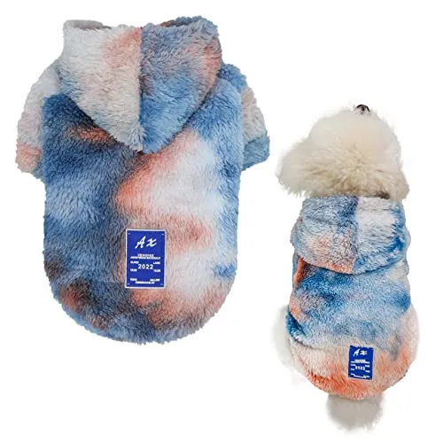 Dog Tie Dye Sweater Skin Friendly Soft Breathable Stretch Fleece