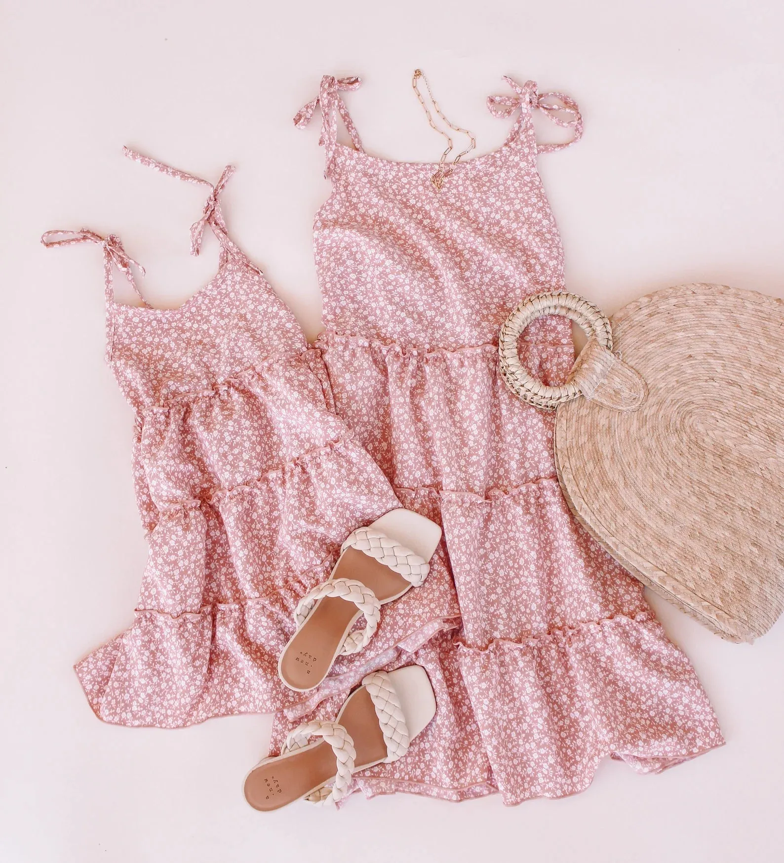 Dusty Pink Darling Mommy and Me Matching Dresses