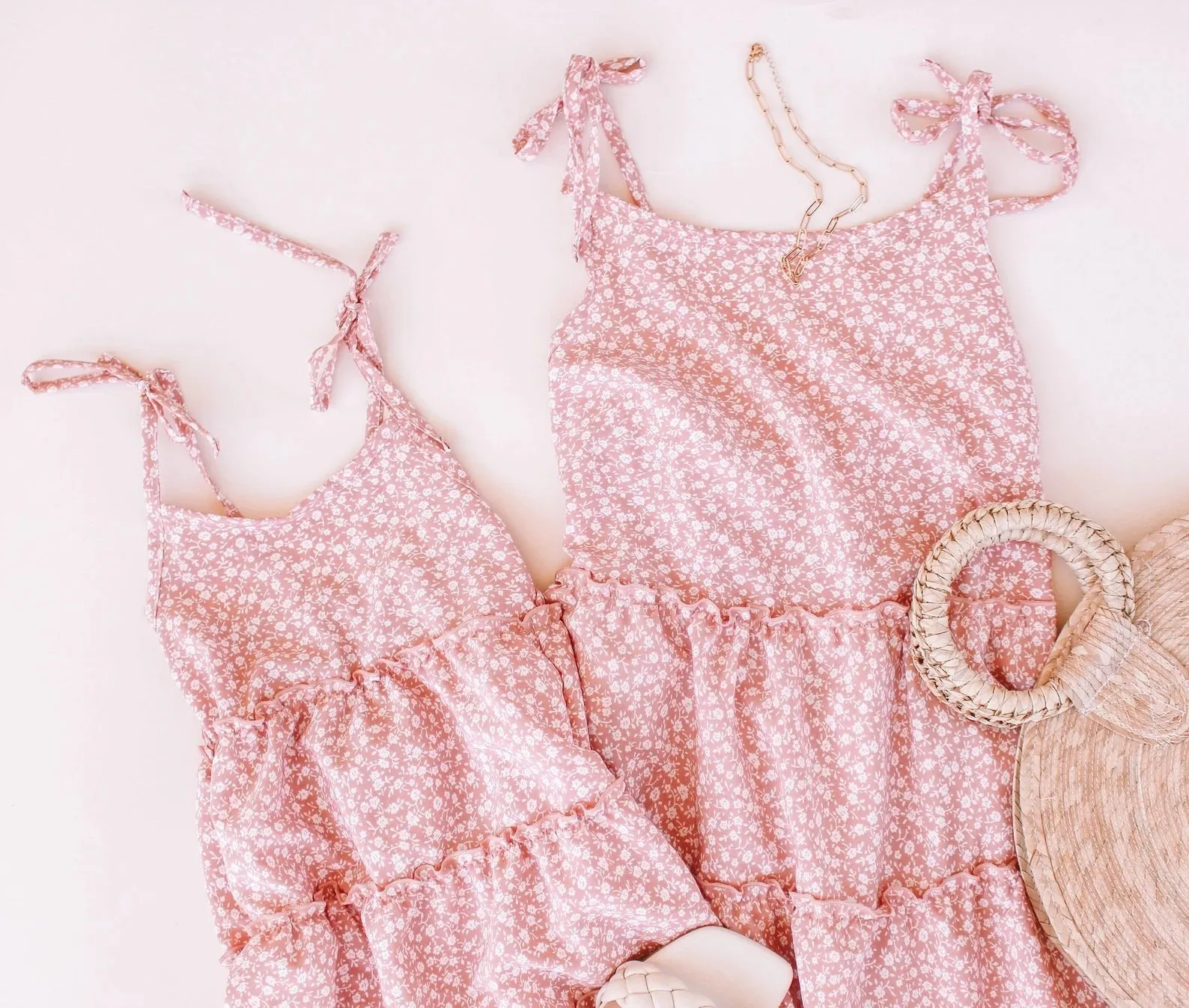 Dusty Pink Darling Mommy and Me Matching Dresses