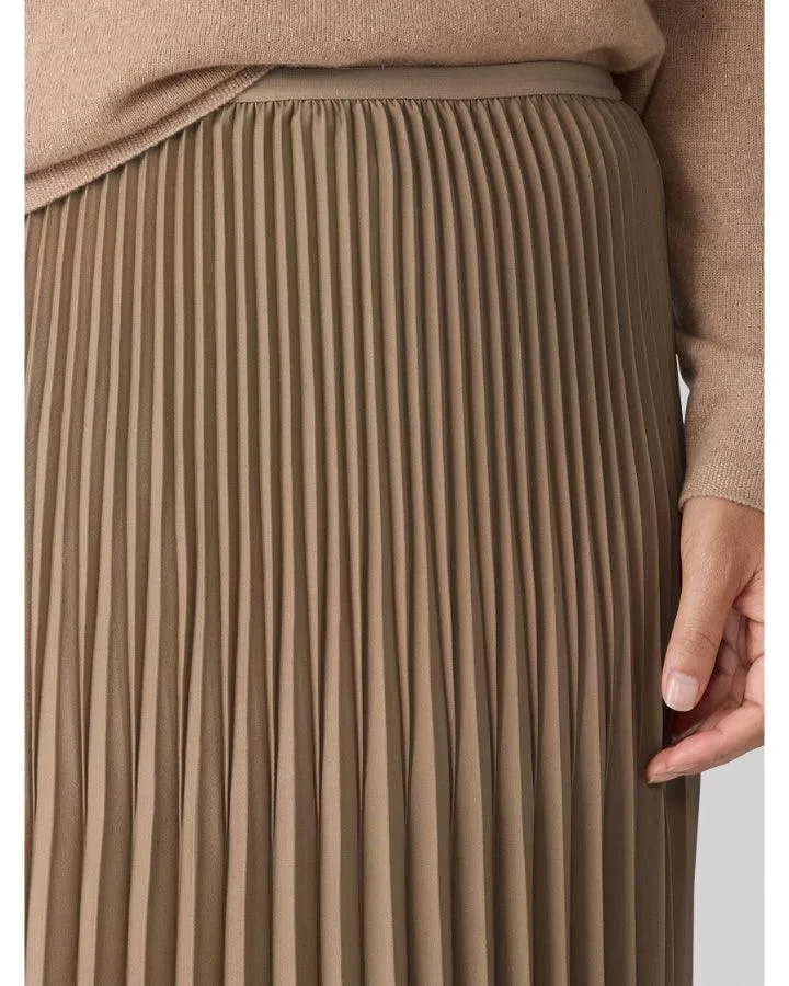 Eileen Fisher Woven Wool Silk A-Line Skirt