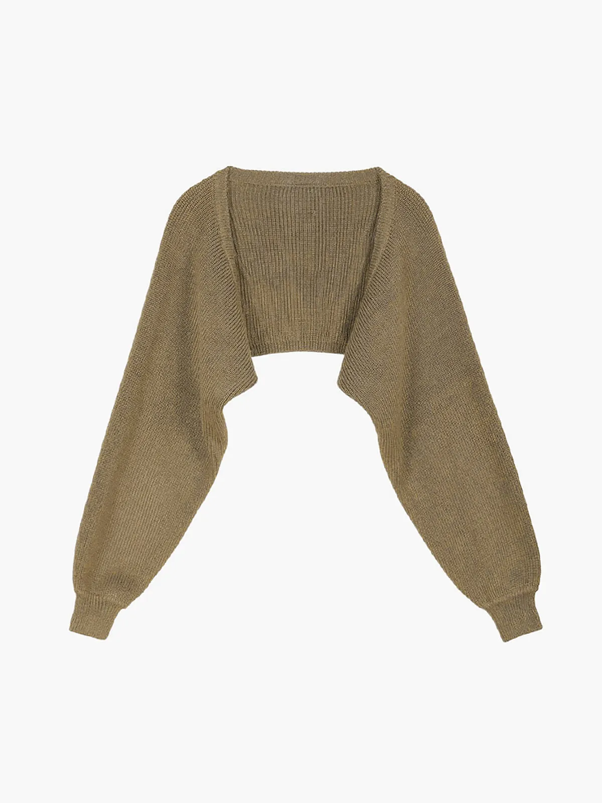 Essential Two Piece Trendy Bolero Long Sweater Dress