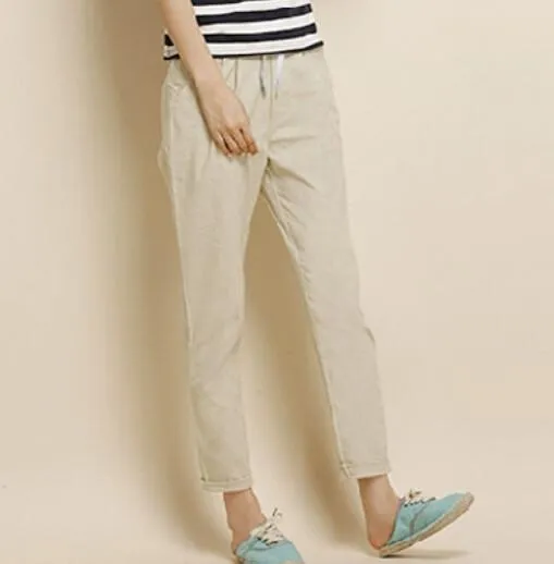 Fashionable Female High Elastic Solid Color Pants