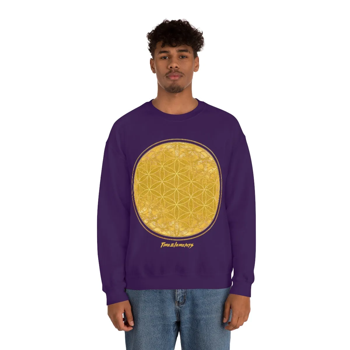 Flower Of Life Bright Gold | Sacred Geometry Sweatshirt