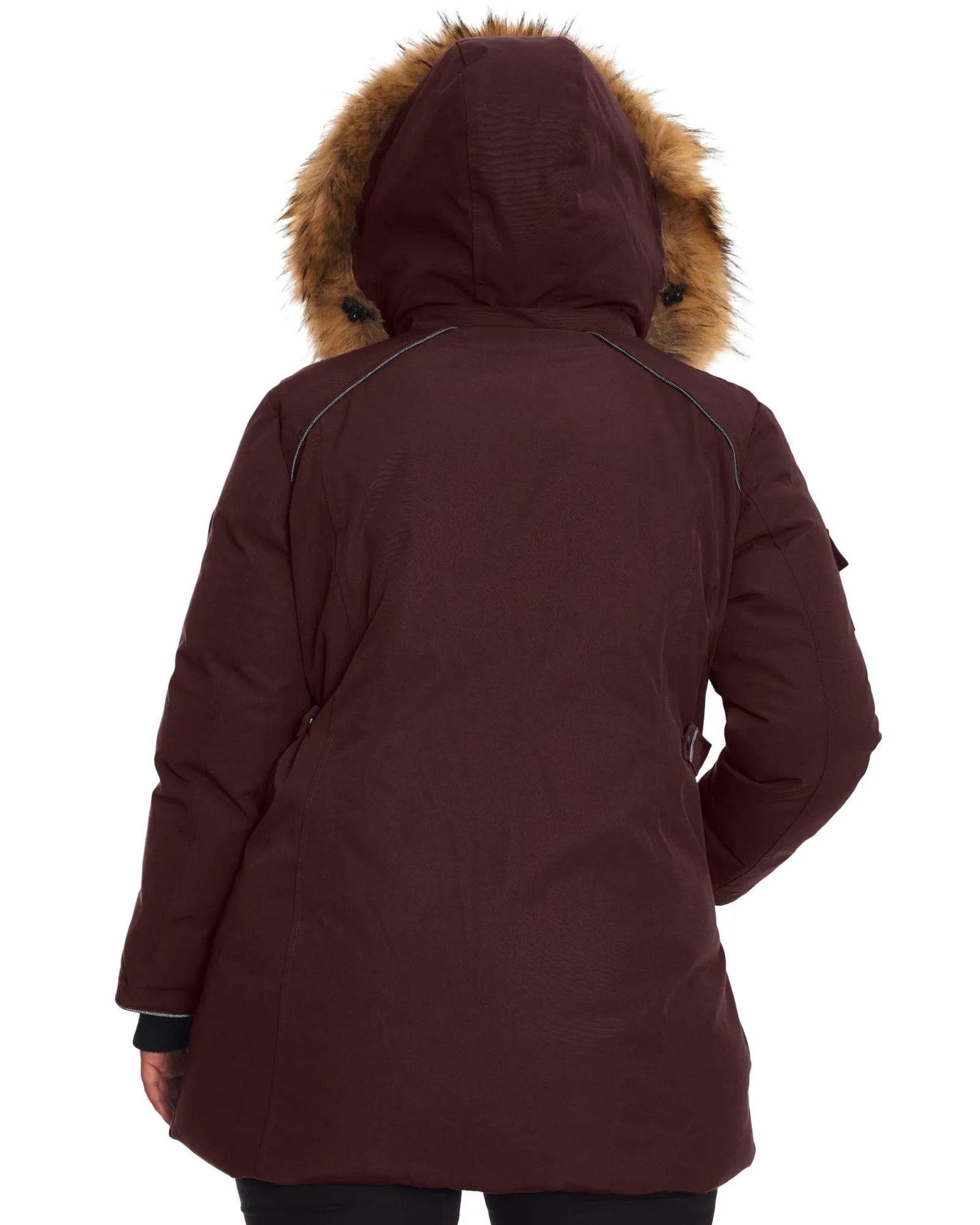 GLACIER | Vegan Down Recycled Parka Winter Jacket | Grape
