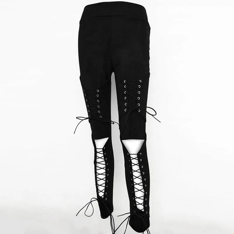 High Waist Cutout Skinny Pants