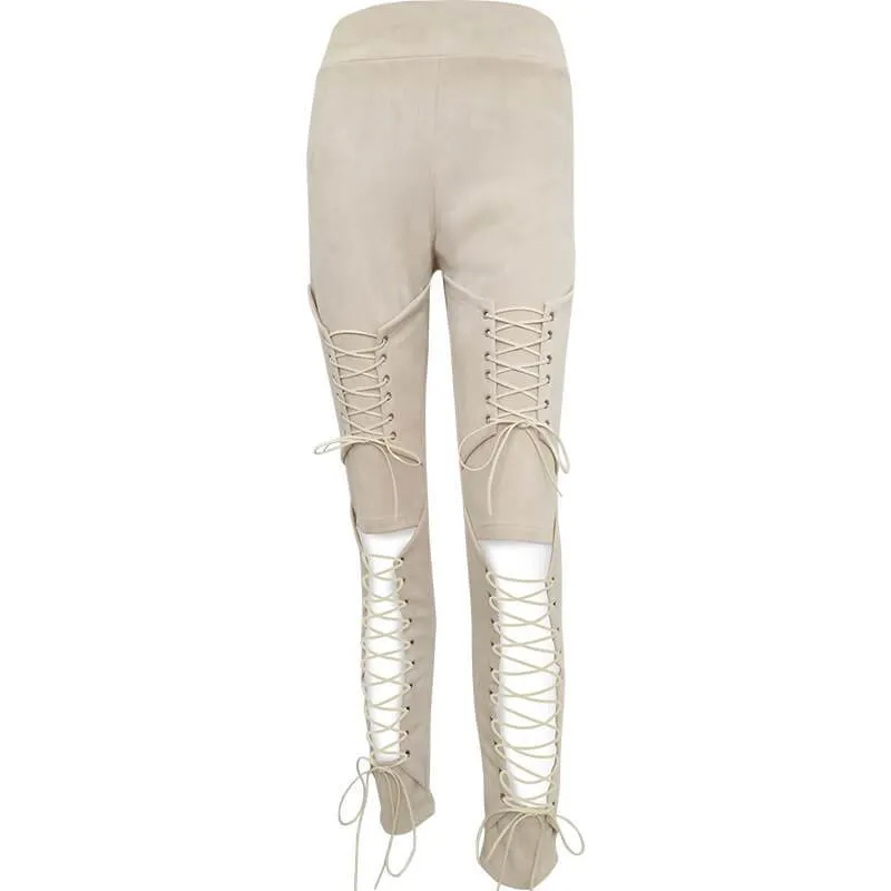 High Waist Cutout Skinny Pants