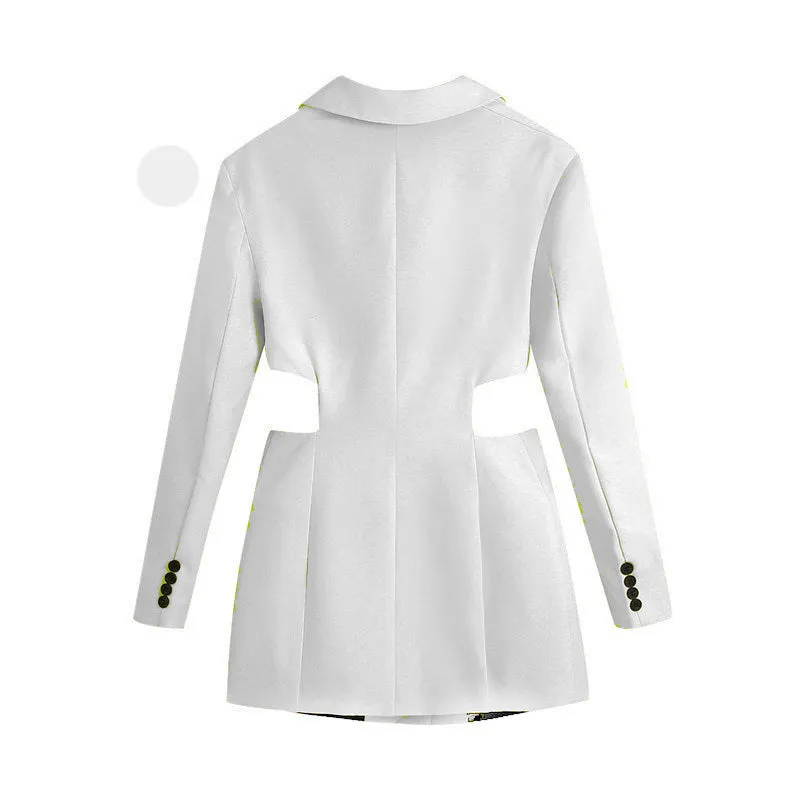 Hollow Out Waist Blazer Dress