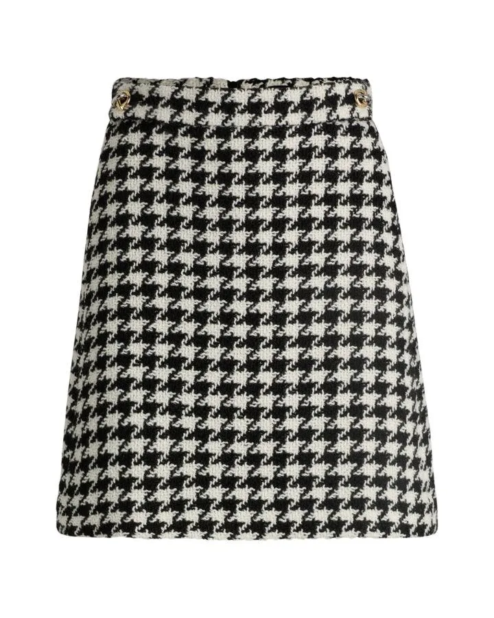 Hugo Vupita Houndstooth Mini Skirt