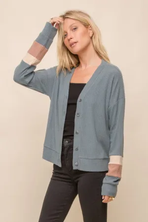 Icon Color Block Cardigan