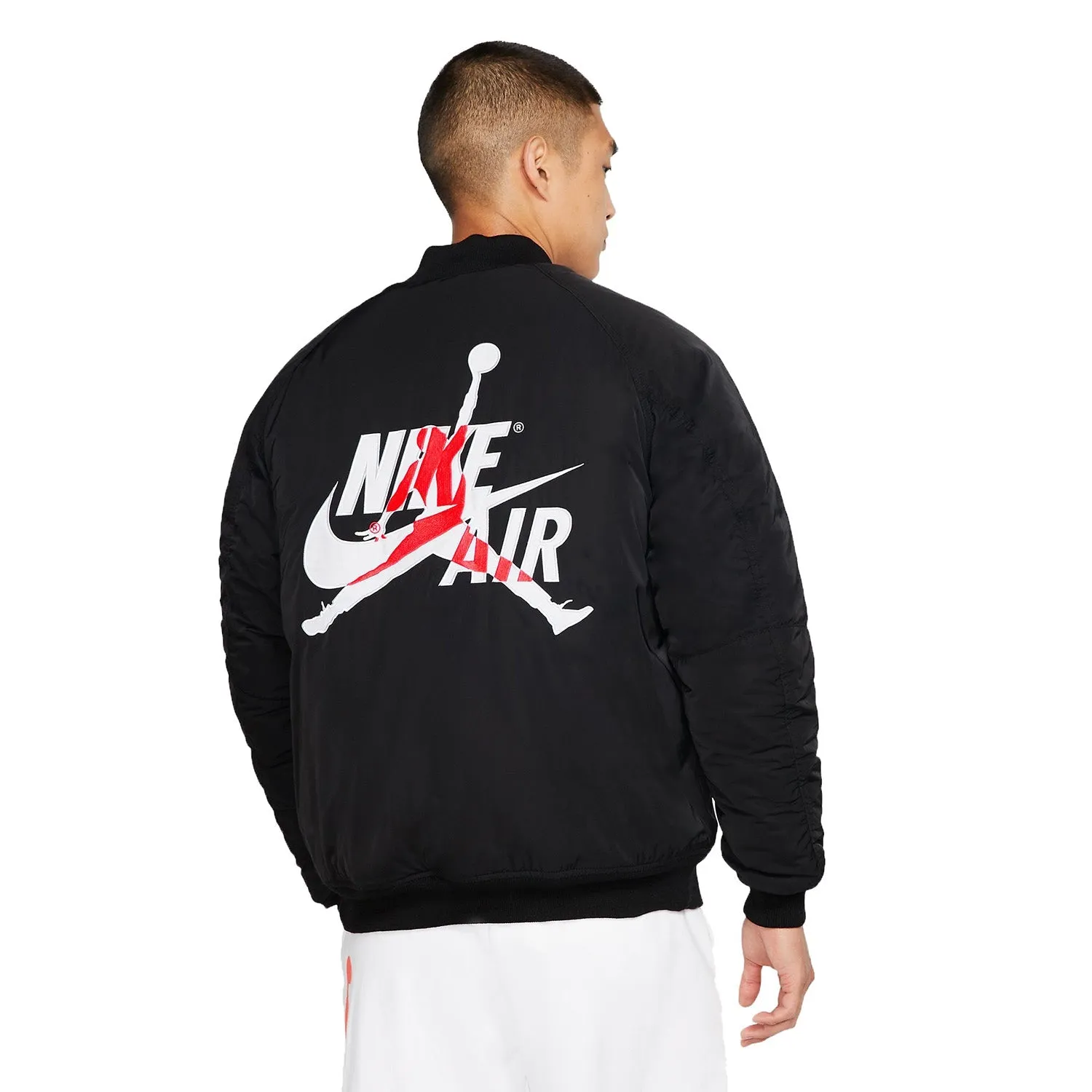 Jordan Wings MA-1 Men's Full Zip Bomber Jacket Black