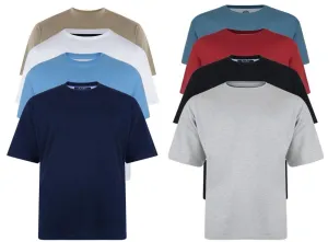KAM Big Size Short Sleeve Plain T-Shirt For Men in Multi Options, 2XL-14XL