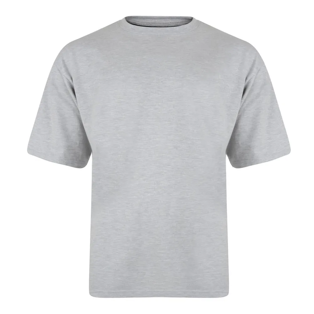 KAM Big Size Short Sleeve Plain T-Shirt For Men in Multi Options, 2XL-14XL