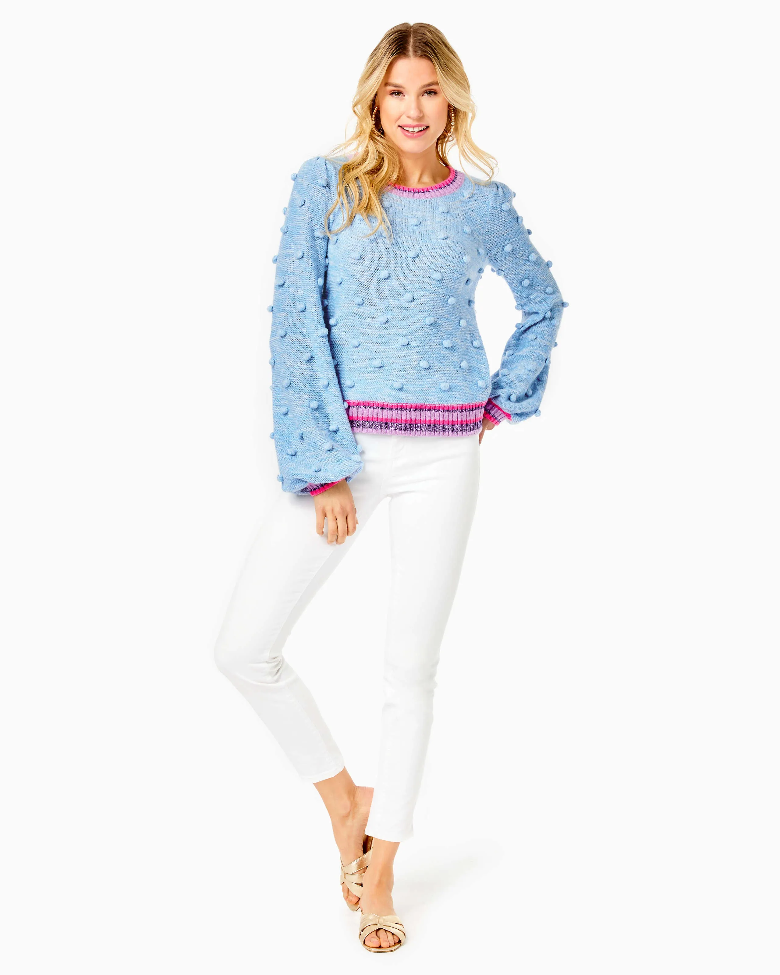 Lilly Pulitzer Verna Sweater Blue Peri Marl