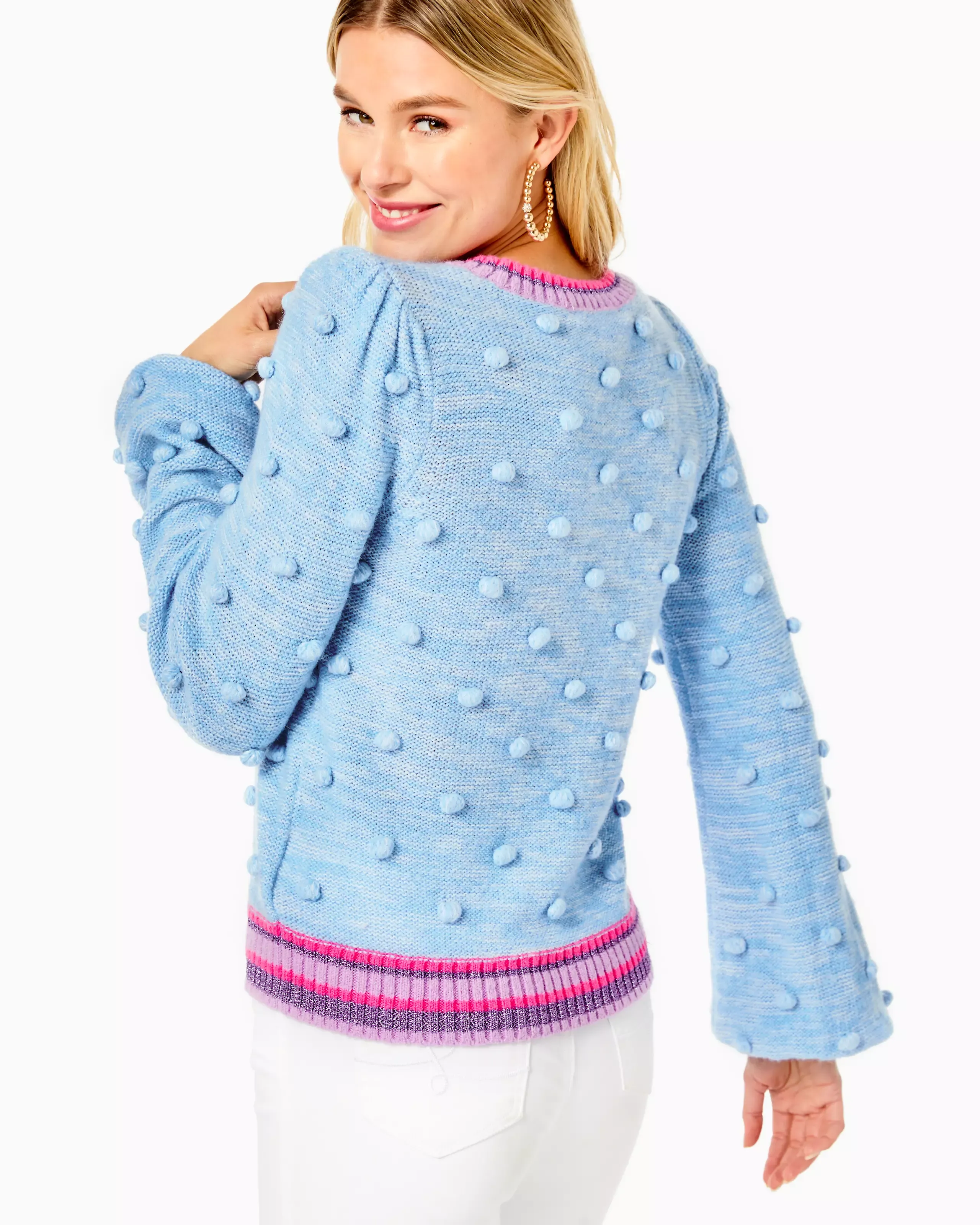 Lilly Pulitzer Verna Sweater Blue Peri Marl