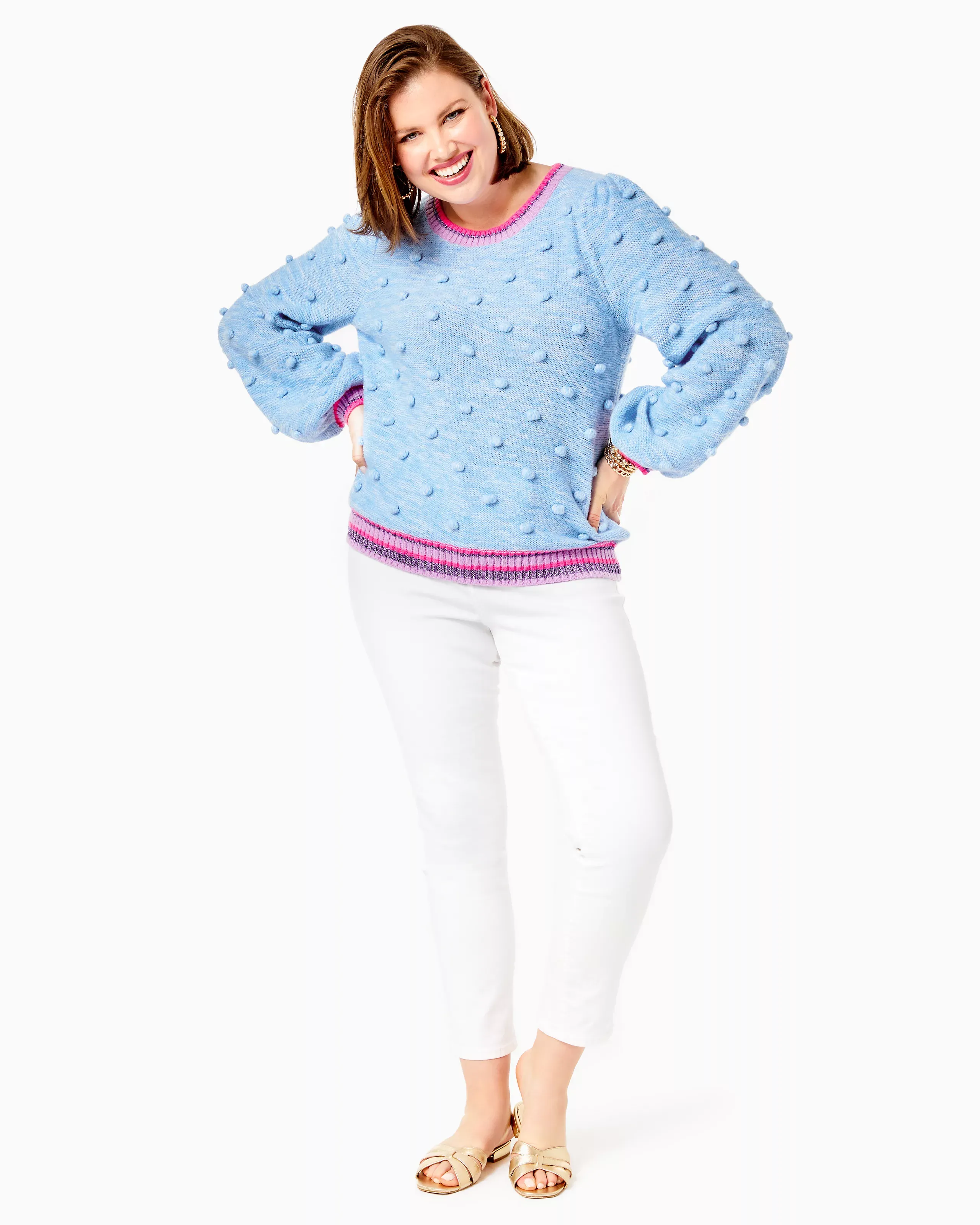 Lilly Pulitzer Verna Sweater Blue Peri Marl