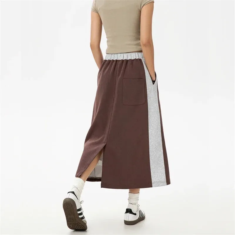 LVSANW Women's Black Skirt Korean Fashion Long Skirts for Women 2024 Trend Women's Sumer Clothes Aesthetic Skirts Y2k Female Elegant