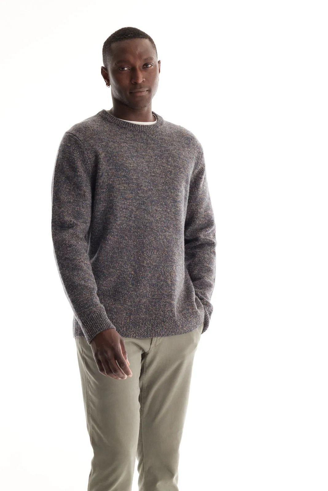 Marl Merino Crew Neck Sweater
