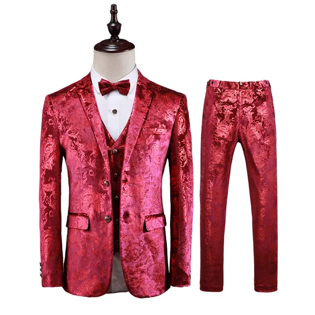 Men 3 Piece Tuxedo Suits