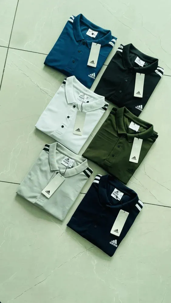 Men Regular Solid Fit Training Polo T-Shirt Multicolor ( Pack Of 2 )