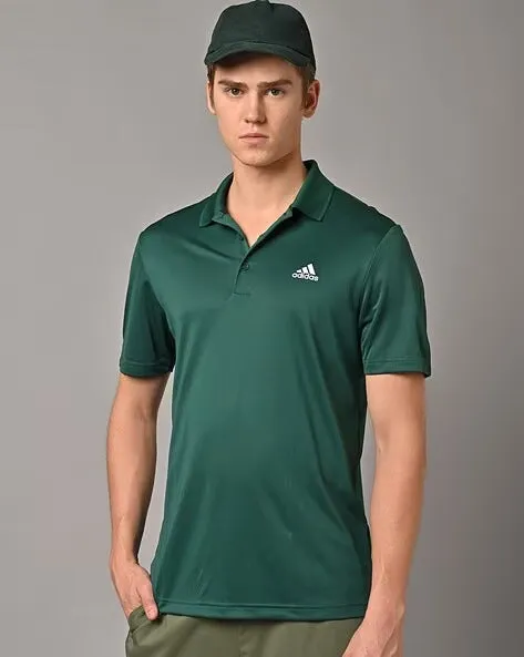 Men Regular Solid Fit Training Polo T-Shirt Multicolor ( Pack Of 2 )