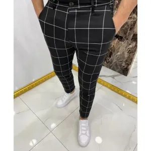 Men's Casual Plaid Pants