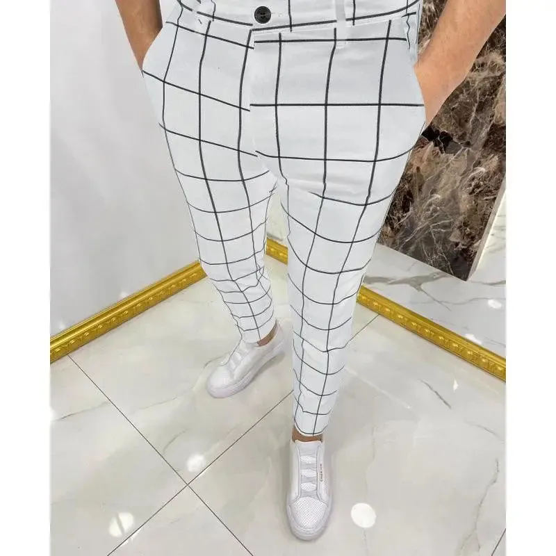 Men's Casual Plaid Pants