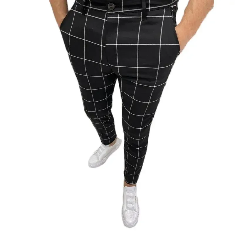 Men's Casual Plaid Pants