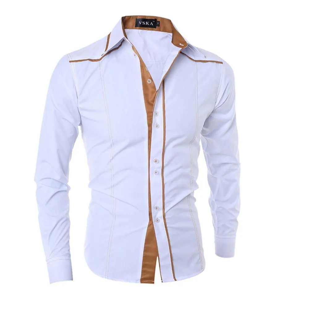 Men's Solid Colored Stylish Polyester Shirt