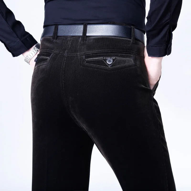 Men's Stretchy Corduroy Straight Long Pants(50%OFF)